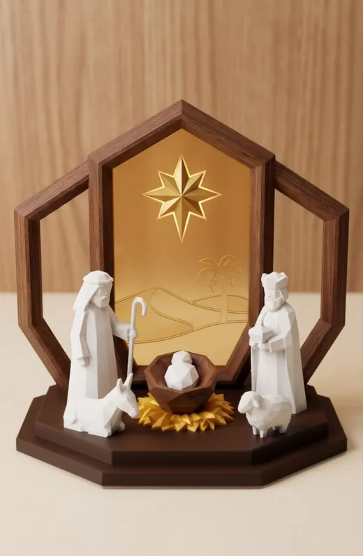Pesebre / Nacimiento católico impreso en 3D
